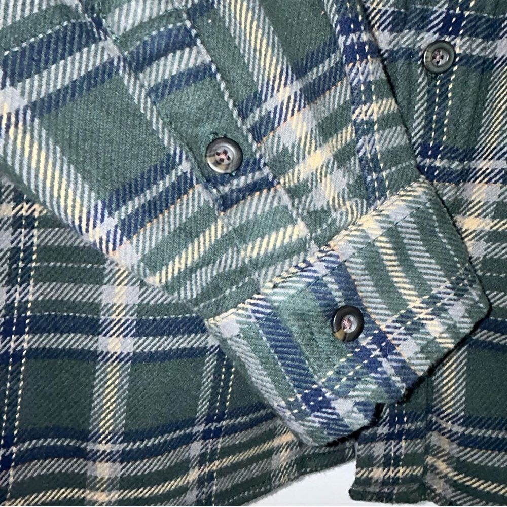 Woolrich Plaid Print Button Front Flannel Shirt Jacket Shacket - Picture 2 of 8